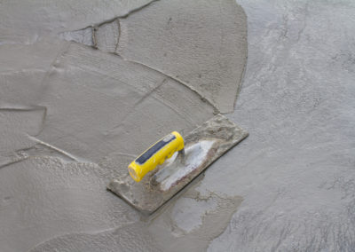 Picture of concrete surface resurfacing using Trowels