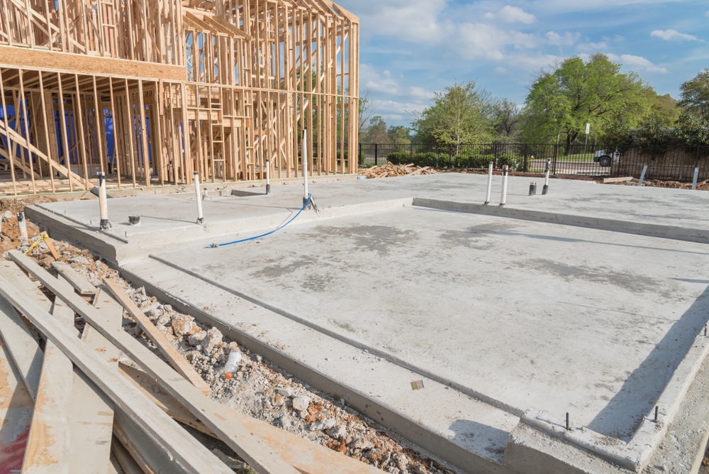 complete concrete slab for a commercial building,Los angeles